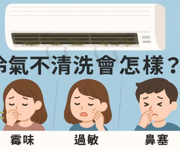 冷氣不清洗會怎樣？霉味、過敏、鼻塞通通找上門！